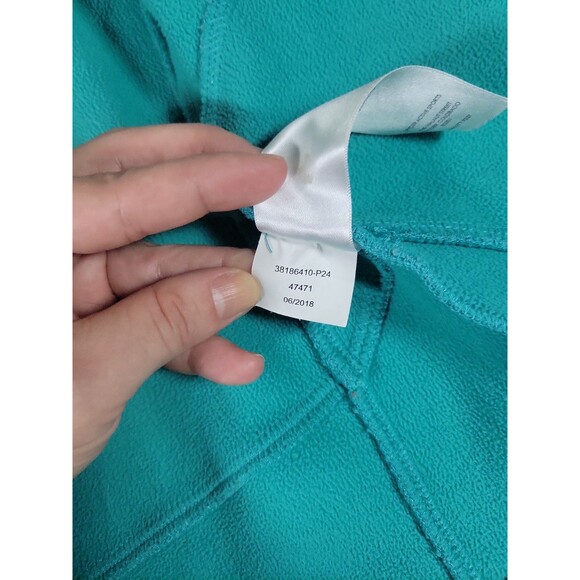 Spyder Kids Fleece Jacket Aqua/Turquoise Size 5/6 Full Zip Outdoor Winter - Picture 5 of 8